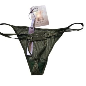 Savage X Fenty Dark Green Thong